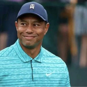 Nike Dri-Fit ADV Tiger Woods Collection Blue Golf Polo Size 2XL